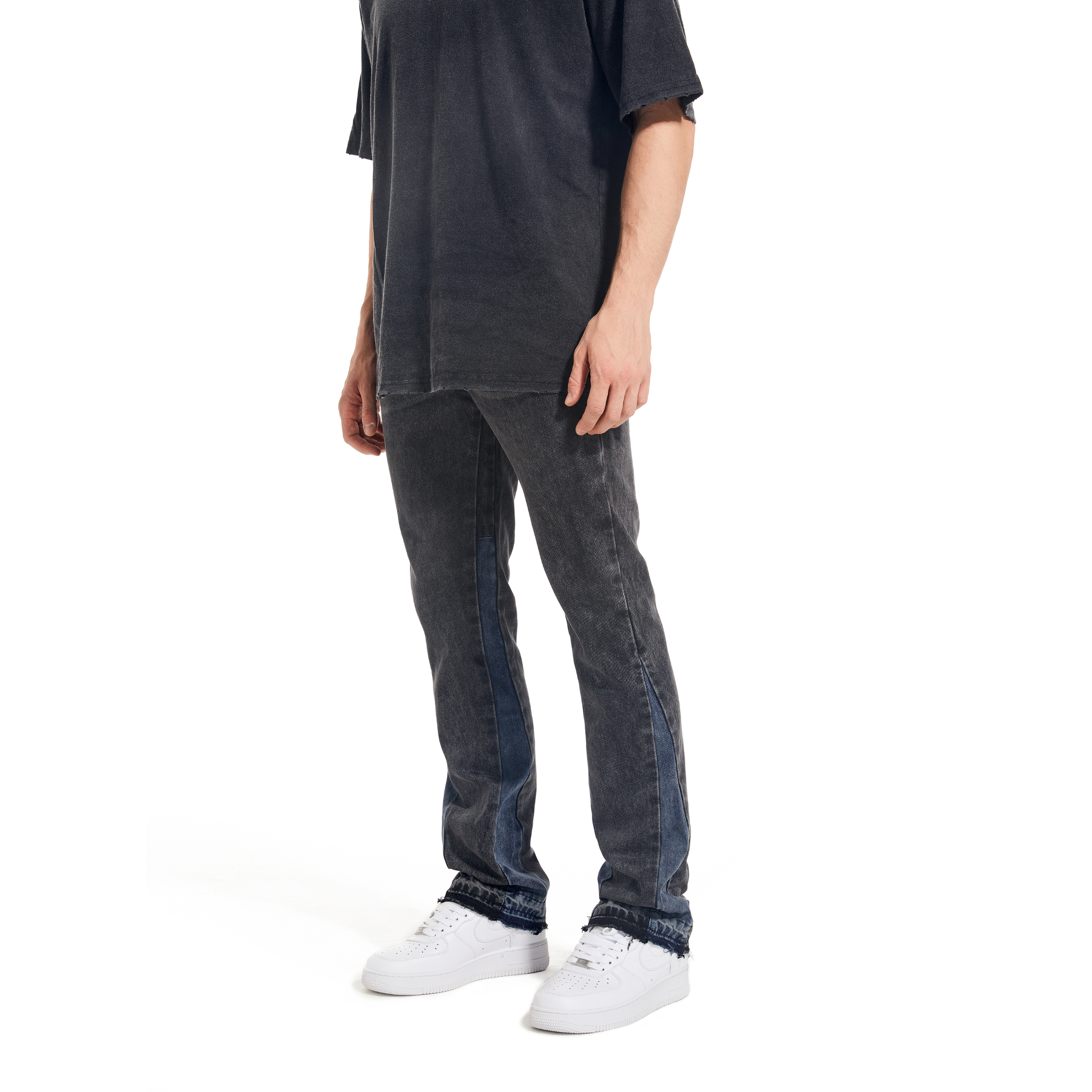 Flare Denim - Washed Black – H.ESNTLS Flare Denim - Washed Black – H.ESNTLS