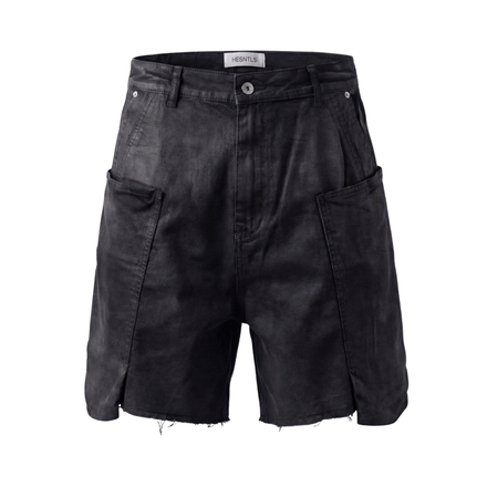 Waxed Drop-Pocket Shorts