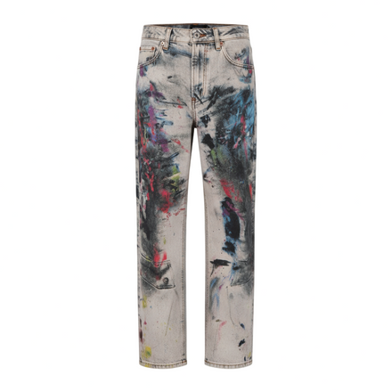 Straight Denim | Paint Splattered