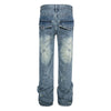 Straight Denim - Washed Blue