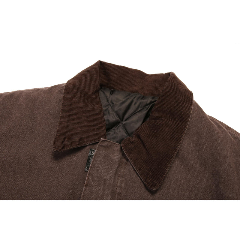 Canvas Work Jacket - Washed Maroon