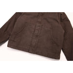 Canvas Work Jacket - Washed Maroon