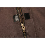 Canvas Work Jacket - Washed Maroon