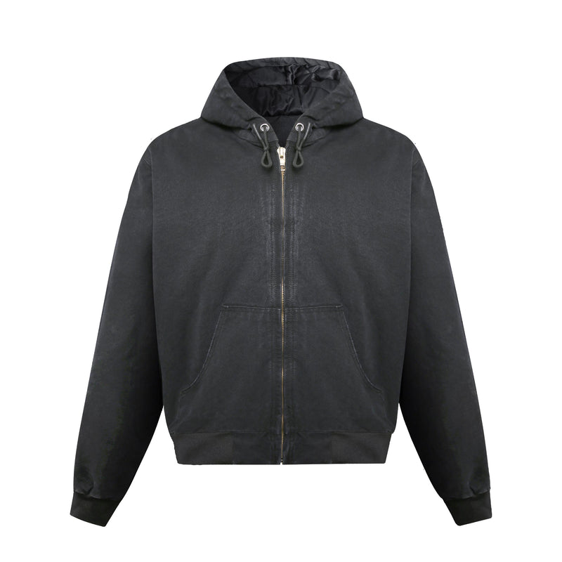 Canvas Hoodie - Washed Black