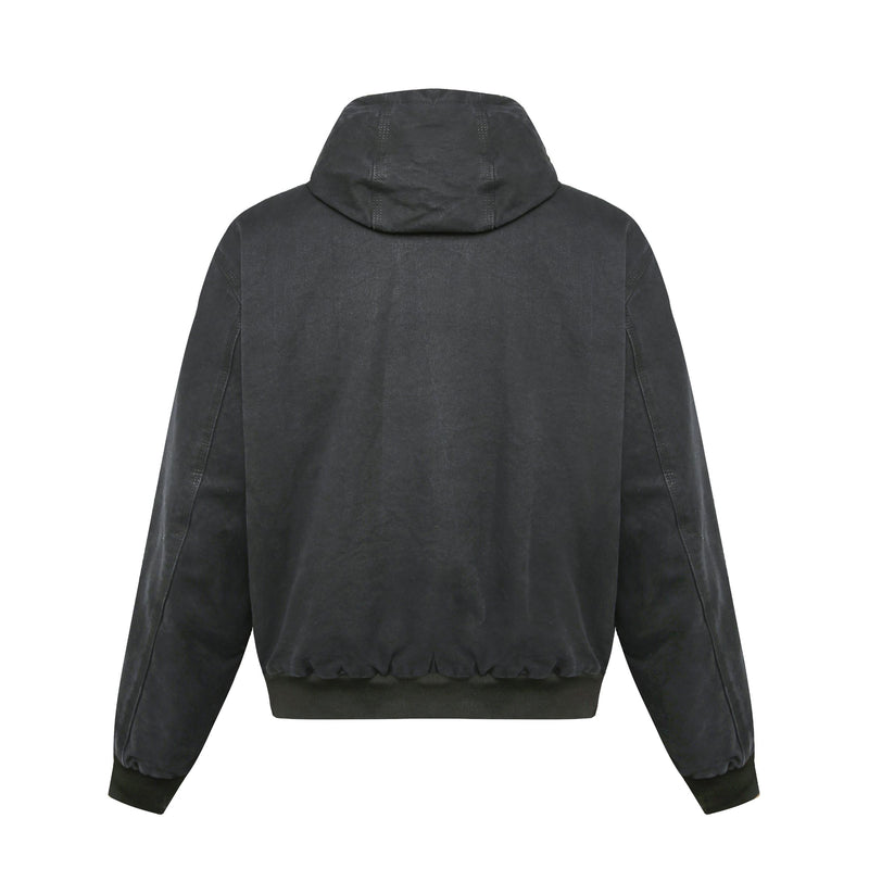 Canvas Hoodie - Washed Black