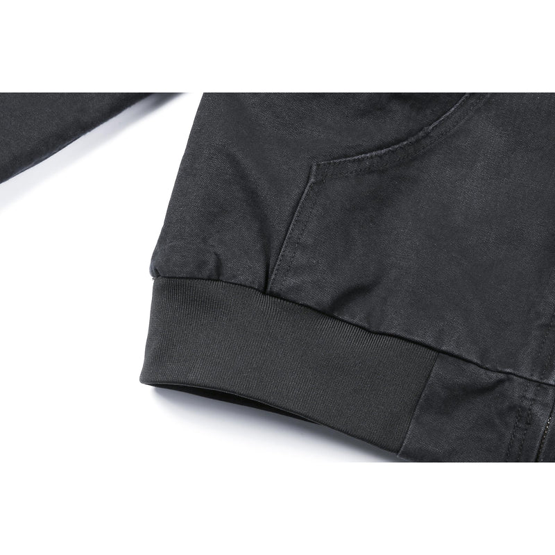 Canvas Hoodie - Washed Black