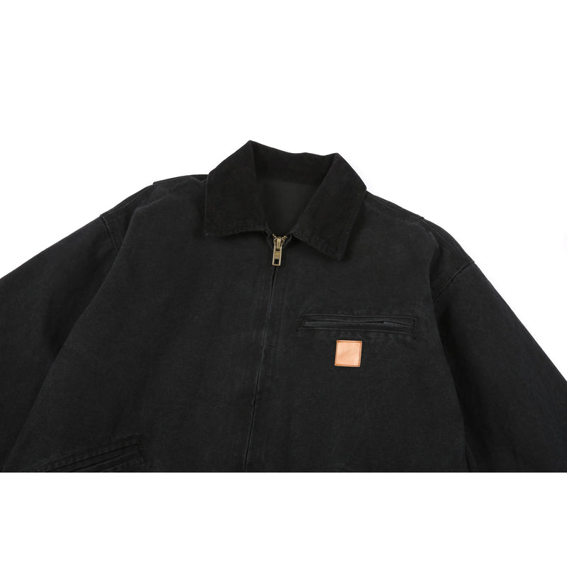 Duck Canvas Jacket - Washed Black