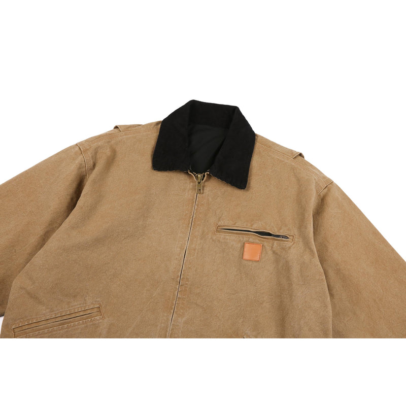 Duck Canvas Jacket - Camel Brown