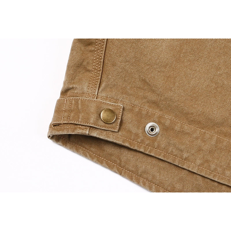 Duck Canvas Jacket - Camel Brown