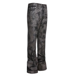 Flare Denim - Distressed Grey