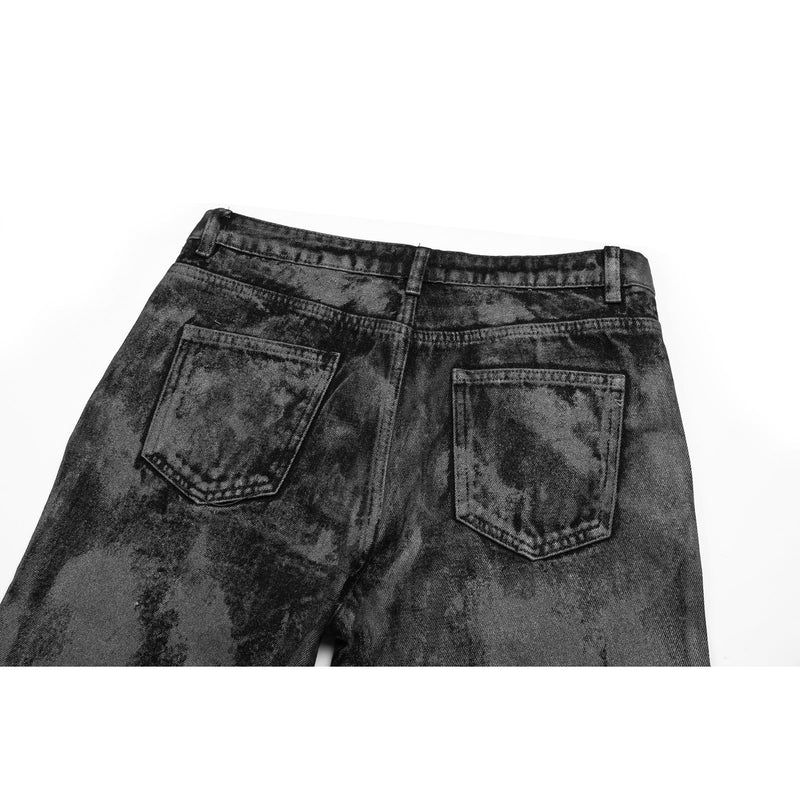 Flare Denim - Distressed Grey