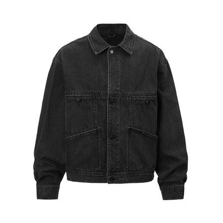 Noragi Denim Jacket - Washed Black