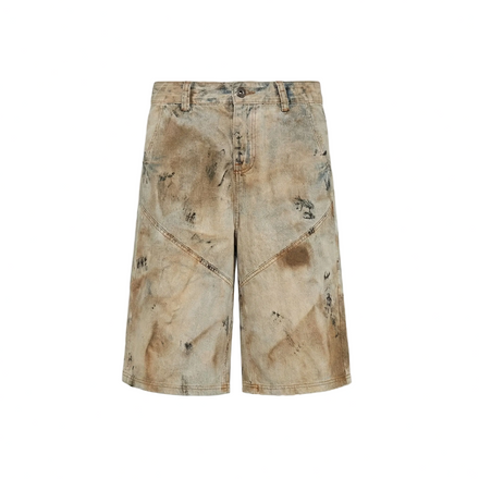 Mud-Wash Paneled Jorts