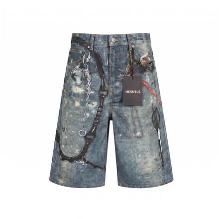 Digi Print Jorts | Shears & Chain