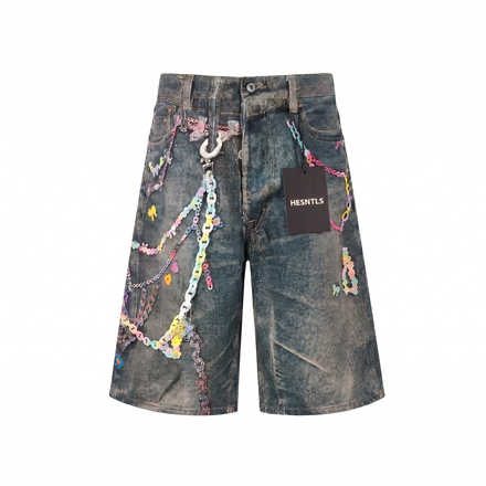 Digi Print Jorts | Pastel Charms