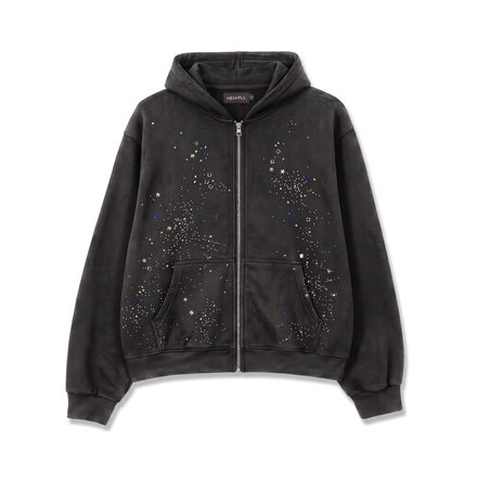 Stardust Hoodie | Washed Black