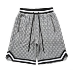 Jersey Shorts - Checkered Grey
