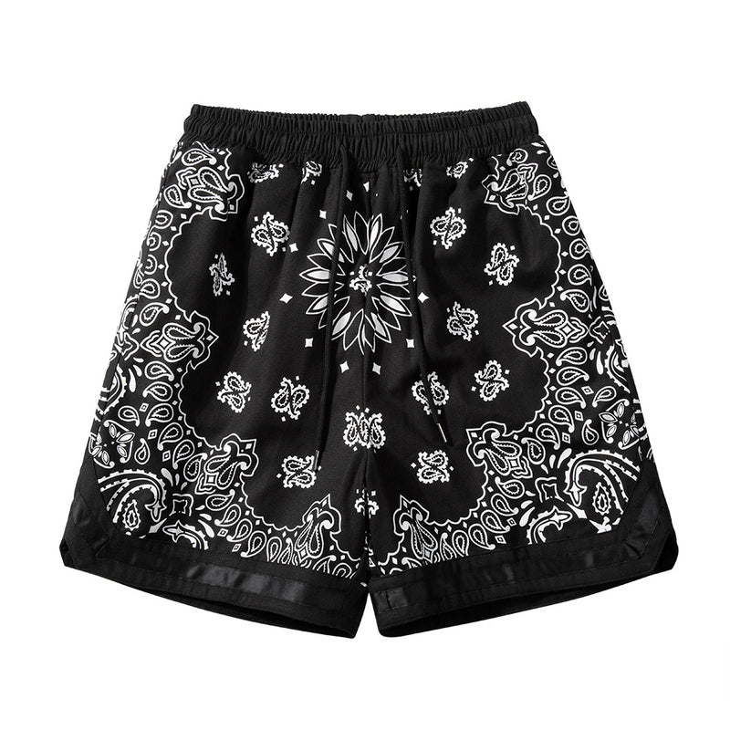 Paisley Shorts - Black/Black