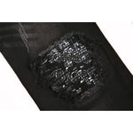 NV2 | Washed Black Denim w/ Black Paisley Patch