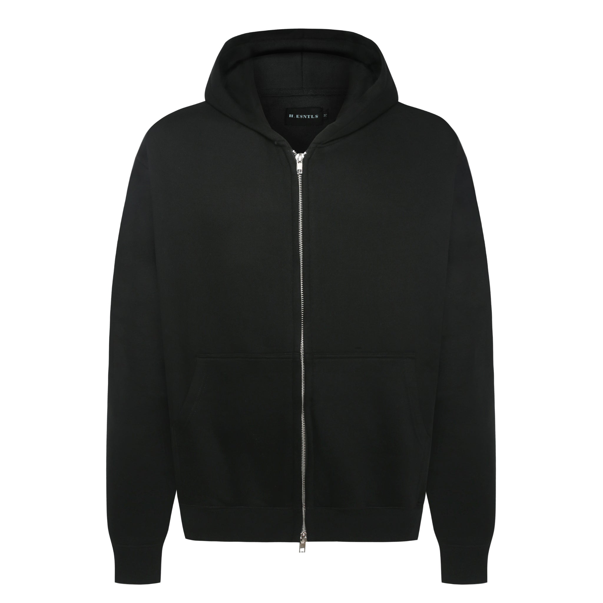 Double Zipped Hoodie - Black – H.ESNTLS