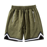 Suede Shorts - Army Green